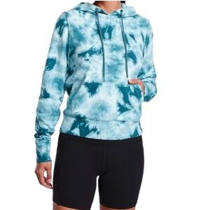 Athleta Sundown Tie Dye Hoodie Sweatshirt Dark
Surf Teal Blue Women's Size Small